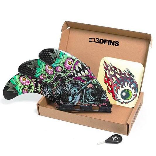 3D Fins - All Rounder Thruster - Medium - Rider (FCS1/FCS2/Futures) Surfboard Fins 3D Fins Futures