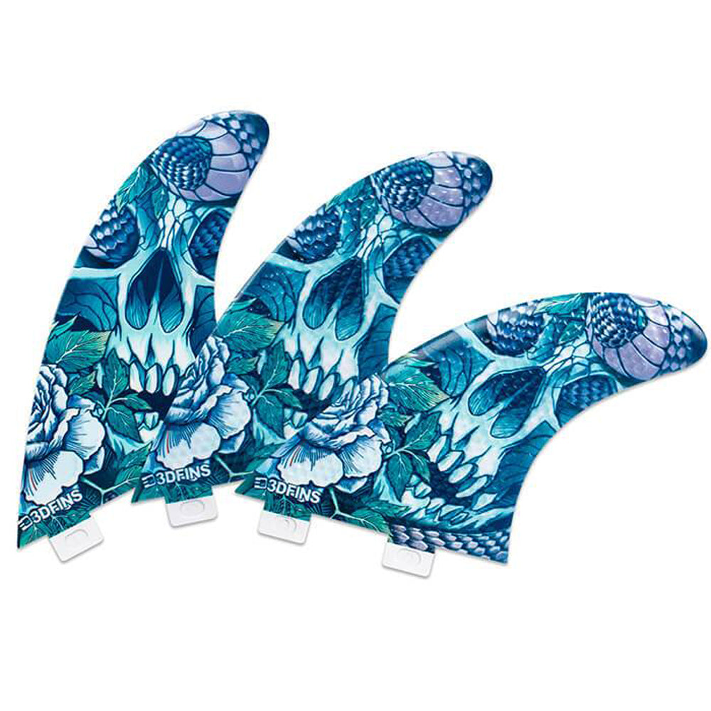 3D Fins - All Rounder Thruster - Large - Snake Pit (FCS1/Futures) Surfboard Fins 3D Fins