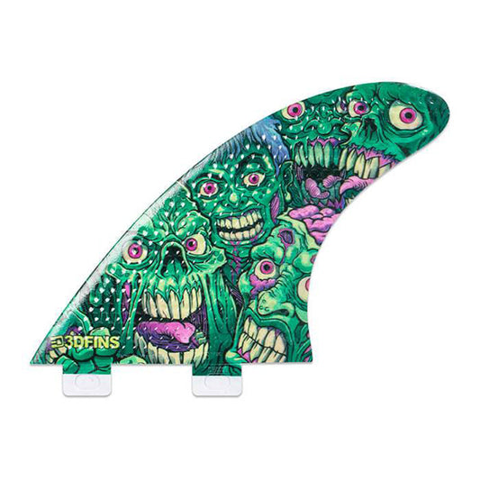 3D Fins - All Rounder Thruster - Large - Zombie Zone (FCS1/Futures) Surfboard Fins 3D Fins