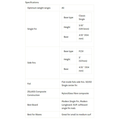 3D Fins - Thruster Surf/SUP - Tikitok (2+1) Surfboard Fins 3D Fins