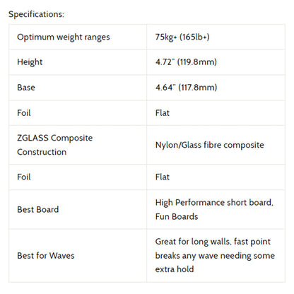 3D Fins - All Rounder Thruster - Large - Snake Pit (FCS1/Futures) Surfboard Fins 3D Fins
