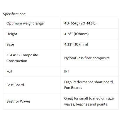 3D Fins - All Rounder Thruster - Small - Braindead (FCS1/Futures) Surfboard Fins 3D Fins