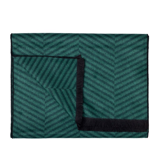 Green Herringbone Bamboo Scarf Scarves Swole Panda