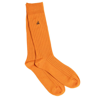 Burnt Orange Bamboo Socks Socks Swole Panda