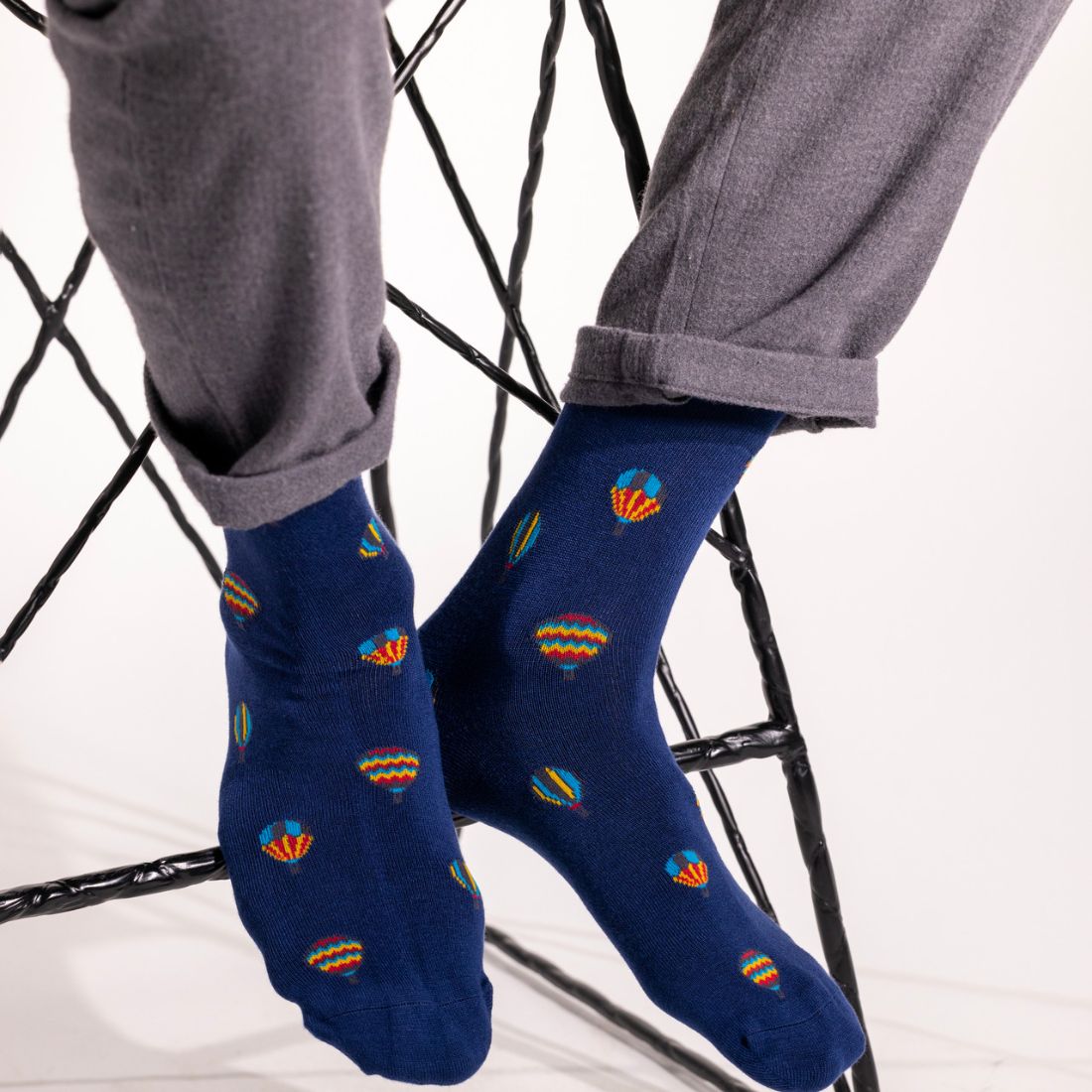 Hot Air Balloon Bamboo Socks Socks Swole Panda