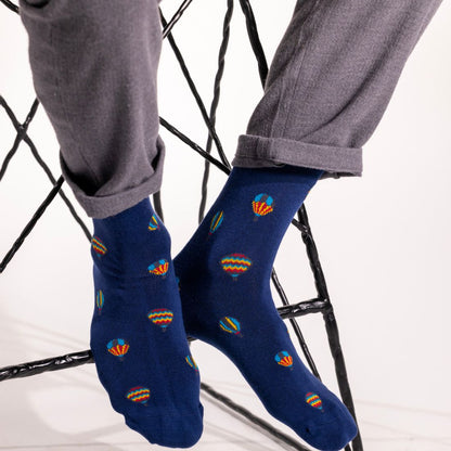 Hot Air Balloon Bamboo Socks Socks Swole Panda