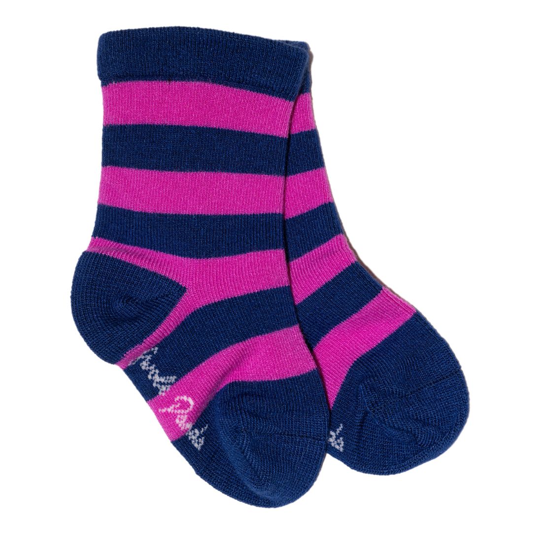 Children's Pink Stripe Bamboo Socks Socks Swole Panda