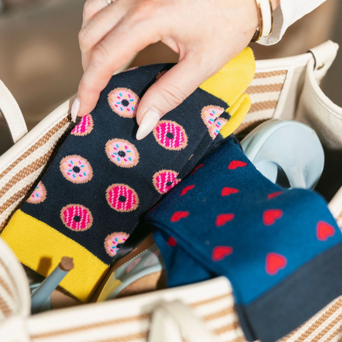 Doughnut Bamboo Socks Socks Swole Panda
