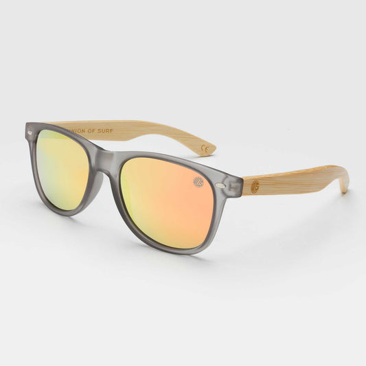 KUTA BEACH XL Sunglasses Eco Friendly Sunglasses Union Of Surf Grey Frame- Polarised Rose Gold Lens