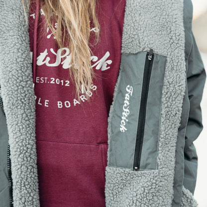 FREE BEANIE | Recycled Fleece Changing Robe “FatWrap” | Waterproof |Beach | Swimming | Surfing | Coat Accessories/Bags FatStick Boards