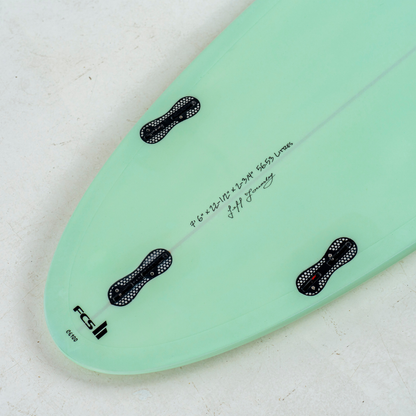 7' 6 Heritage Retro Mini Mal Surfboard in Gloss Tint Mid Length Mini Mal Circle One Surf