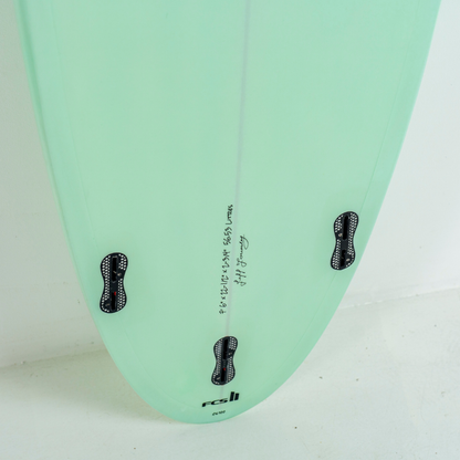 7' 6 Heritage Retro Mini Mal Surfboard in Gloss Tint Mid Length Mini Mal Circle One Surf