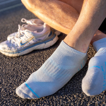 Grey Performance Trainer Socks Socks Swole Panda