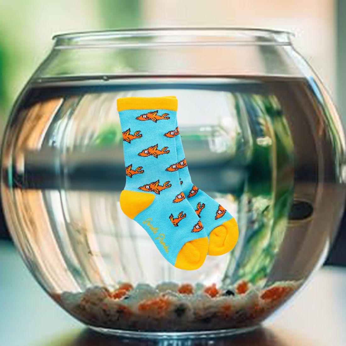 Children's Guppy Fish Bamboo Socks Socks Swole Panda