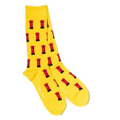 London Sock Box - 4 Pairs of Bamboo Socks (His) Sock Gift Box Swole Panda