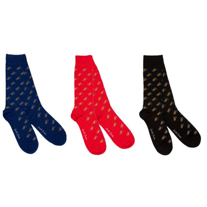 Bicycle Sock Box - 3 Pairs of Bamboo Socks (His) Sock Gift Box Swole Panda
