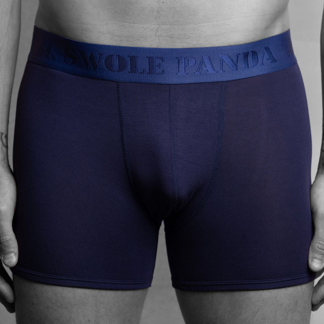 Bamboo Boxers, Perfected for Comfort Underwear Swole Panda Navy S (28-31" / 71-79cm)