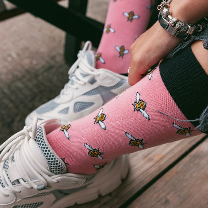 Bumblebee Matching Bamboo Socks (Adult & Child) Socks Swole Panda