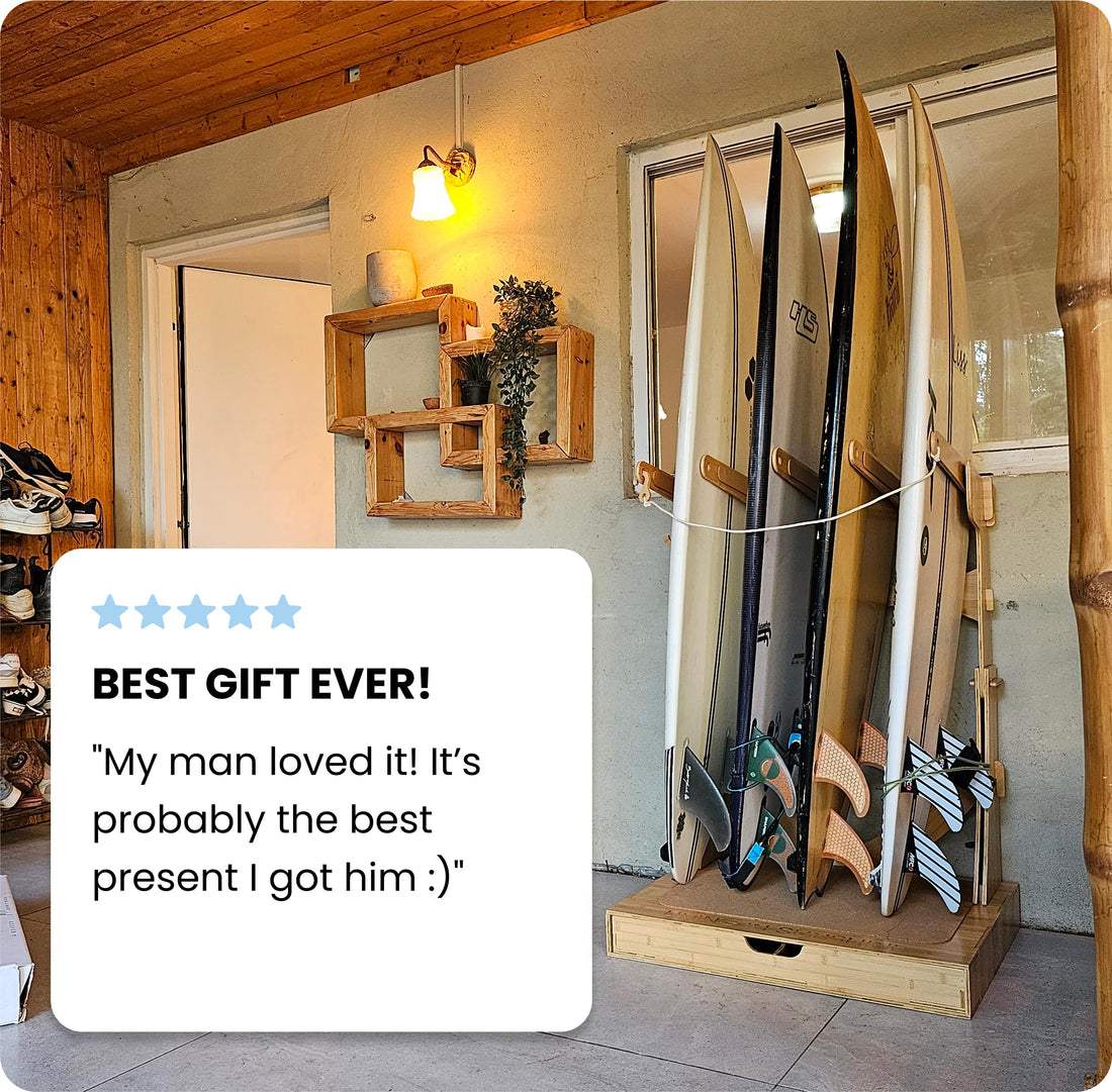 The Spirit rack 3 boards surfboard stand Vissla