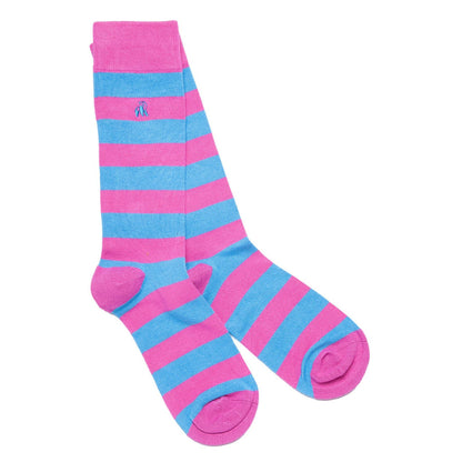 Pride Stripe Bamboo Sock Bundle - Four Pairs Sock Gift Box Swole Panda