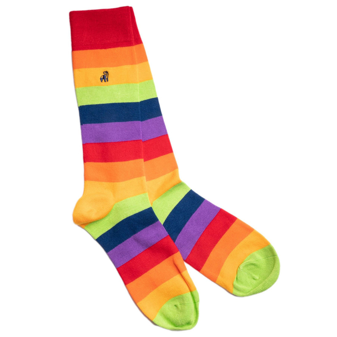 Pride Stripe Bamboo Sock Bundle - Four Pairs Sock Gift Box Swole Panda
