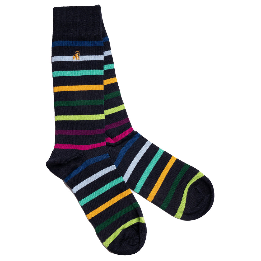 Narrow Stripe Sock Bundle - Four Pairs Sock Gift Box Swole Panda