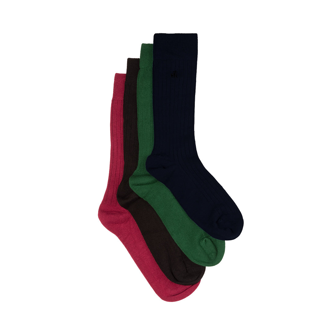 Plain Comfort Cuff Bamboo Sock Bundle - Four Pairs Sock Gift Box Swole Panda
