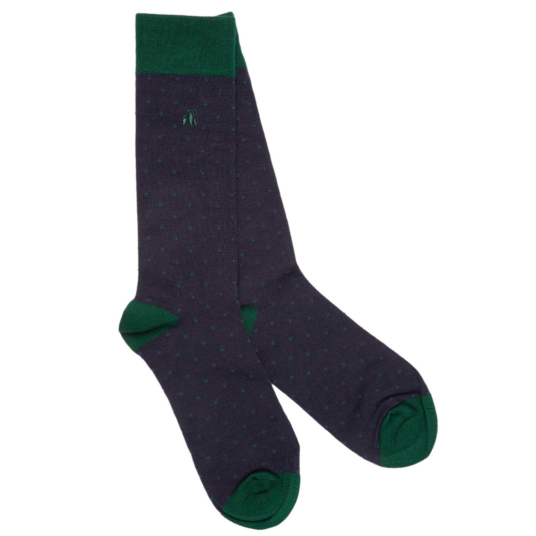 Spots & Stripes Comfort Cuff Bamboo Sock Bundle - Four Pairs Sock Gift Box Swole Panda