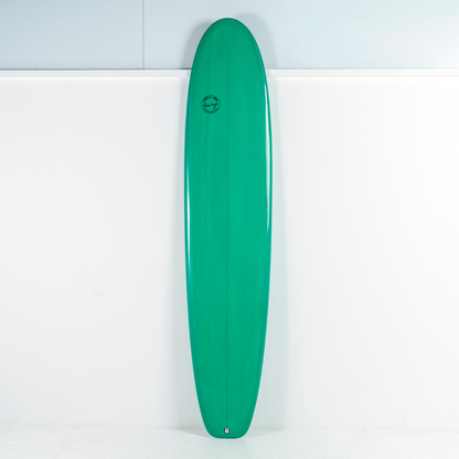 9' 1 Heritage Square Tail Retro Longboard Gloss Tint Longboard Circle One Surf Bottle Green