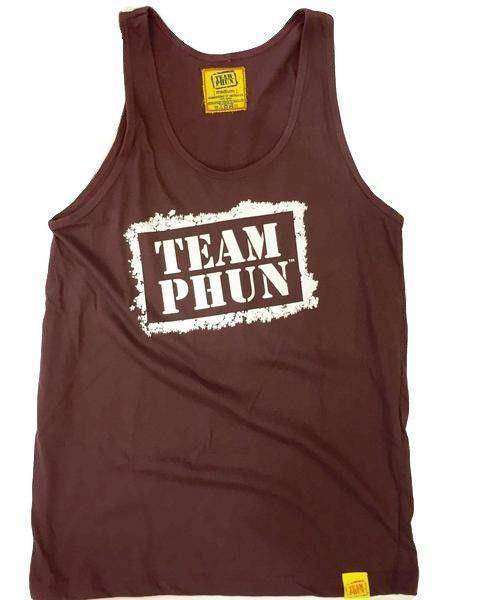 team phun stencil tank top vest Sunday Phunday Truffle M