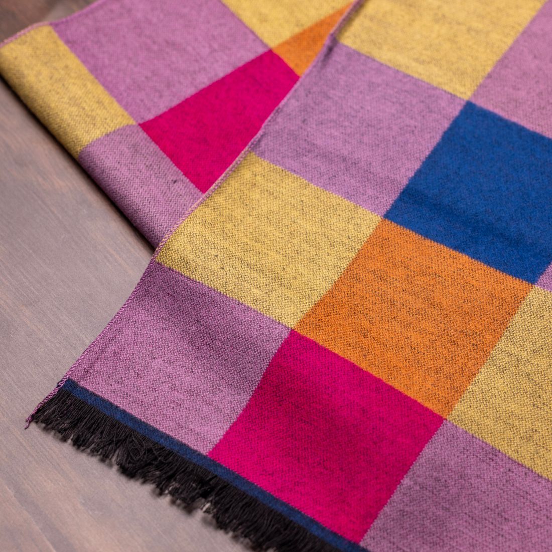 Bright Check Bamboo Scarf Scarves Swole Panda