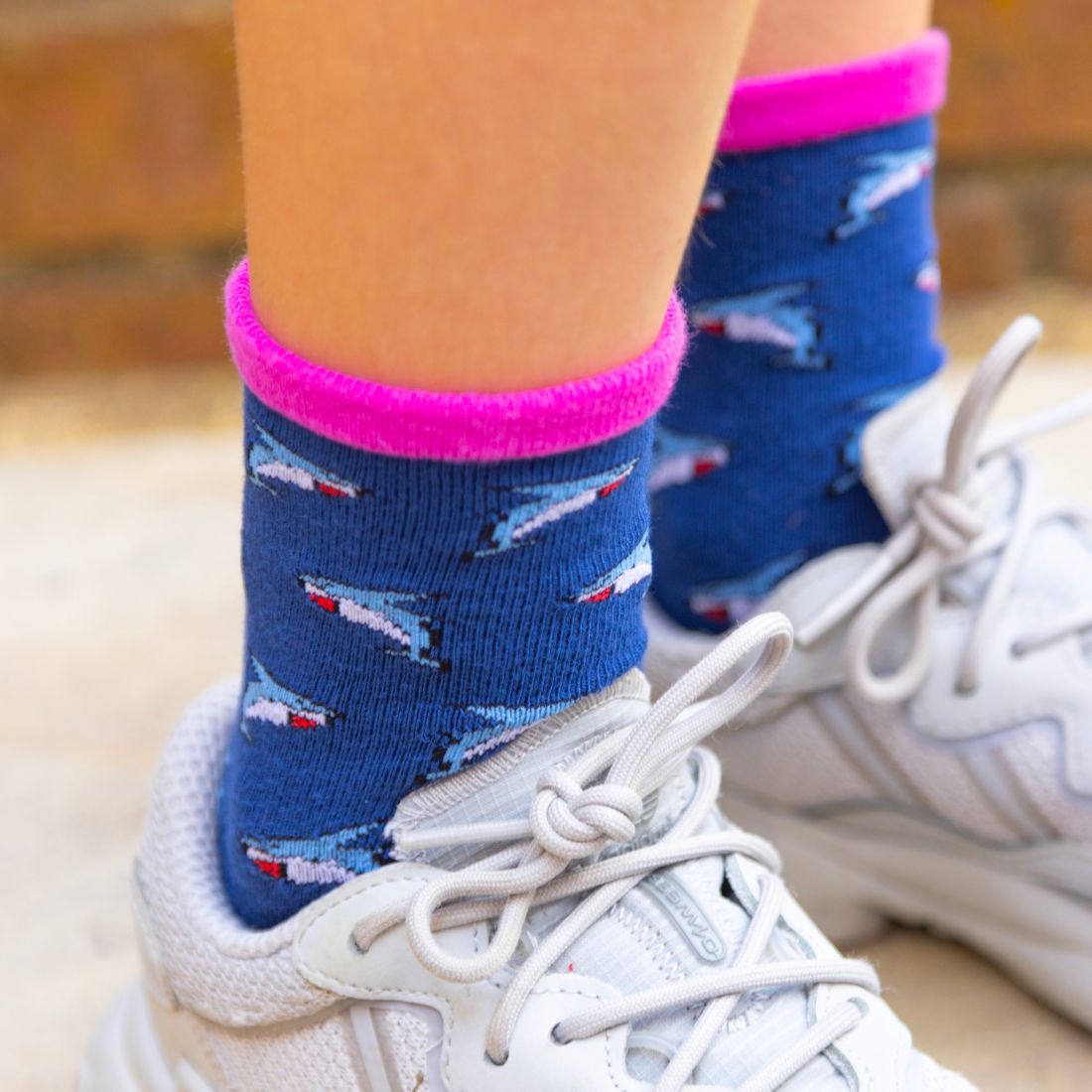 Children's Shark Bamboo Socks Socks Swole Panda