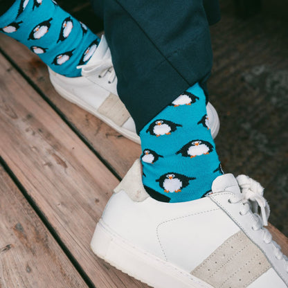 Penguin Matching Bamboo Socks (Adult & Child) Socks Swole Panda
