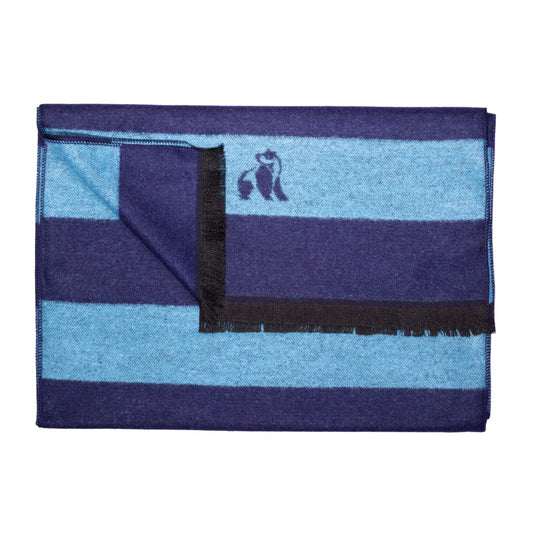 Sky Blue Stripe Bamboo Scarf Scarves Swole Panda