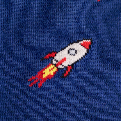 Rocket Ship Bamboo Socks Socks Swole Panda