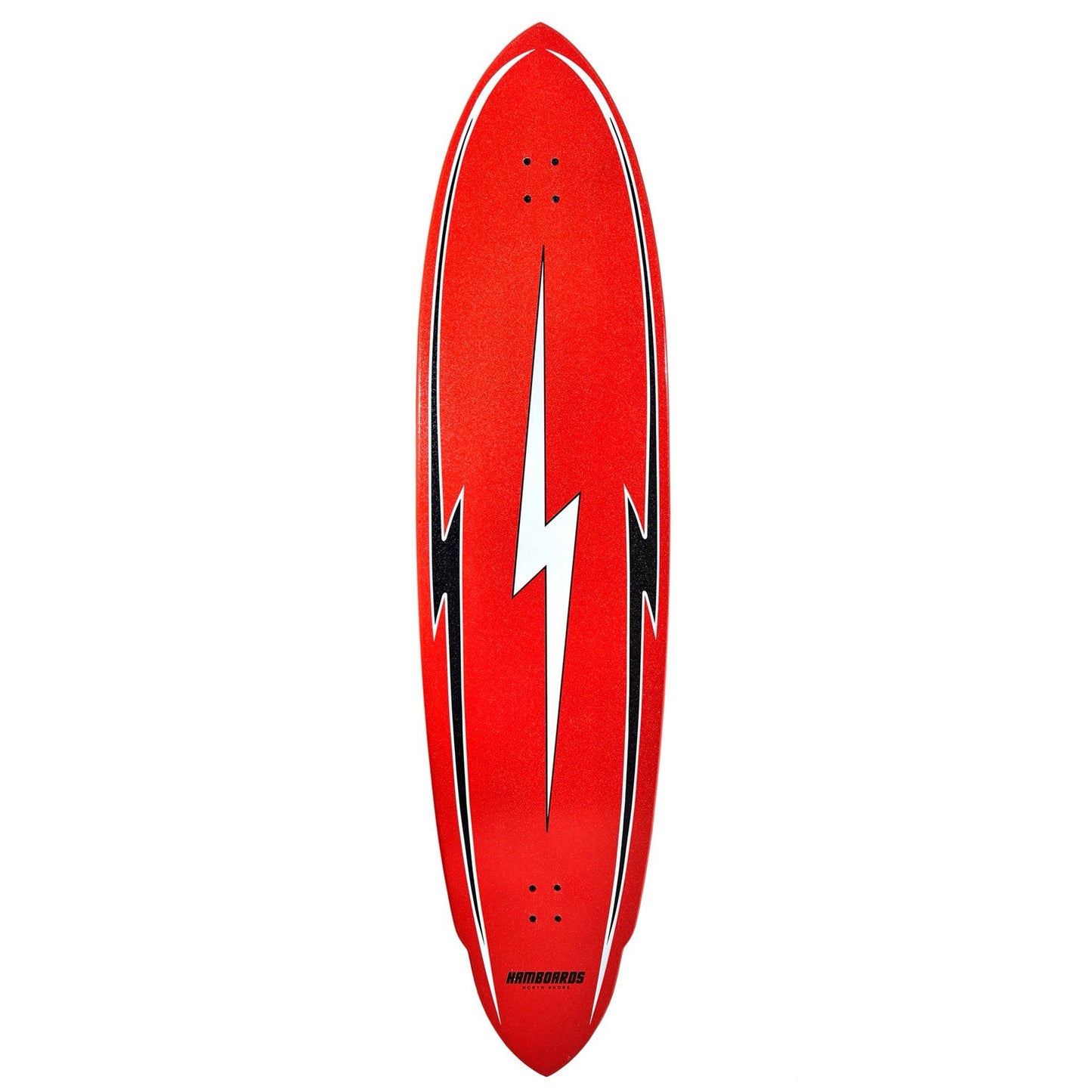 Hamboards - 5'7'' The Pinger - North Shore Red - Deck Only Skateboards Hamboards