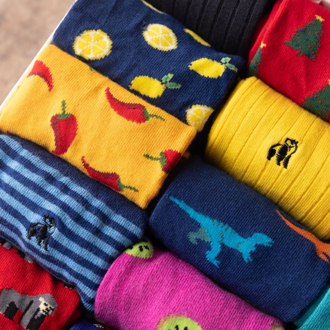 Ultimate Style Sock Box - 15 Pairs of Bamboo Socks Sock Gift Box Swole Panda