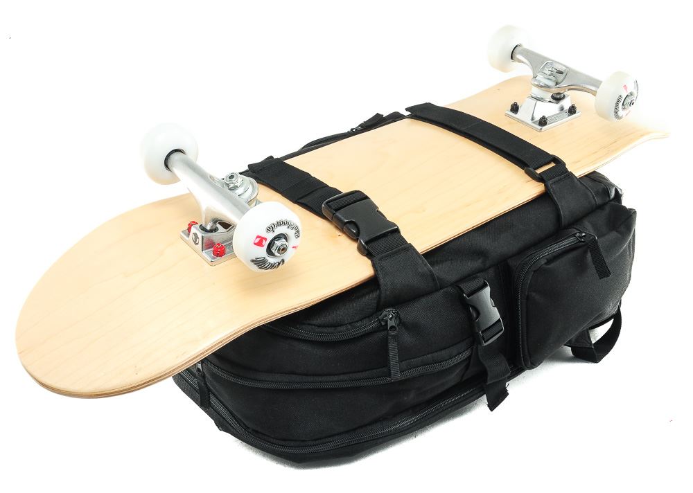 Venom Skateboards PRO Backpack with Skate Carrier - Black bag Venom Skateboards