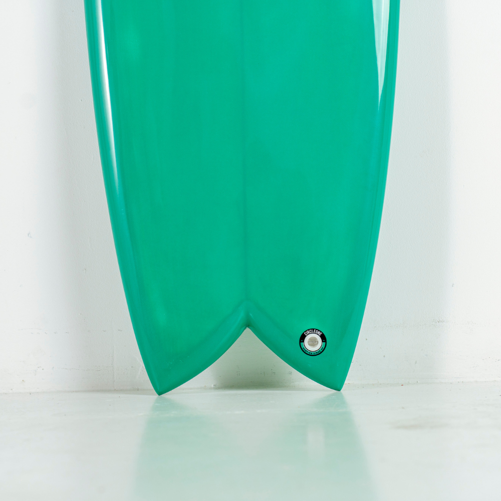 5' 11" Heritage Twin Keel Fish in Gloss Tint Surfboard Circle One Surf
