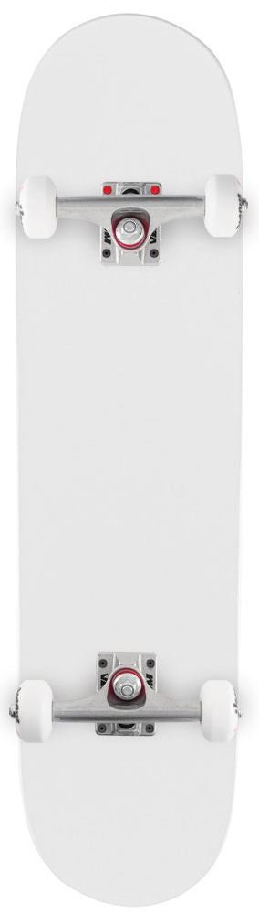 Venom Core Complete Built Skateboard - Matt White/Raw - 8.0" Complete Venom Skateboards