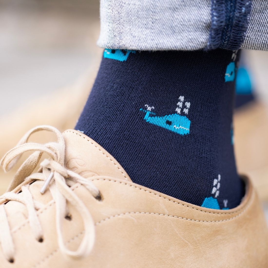 Whale Bamboo Socks Socks Swole Panda
