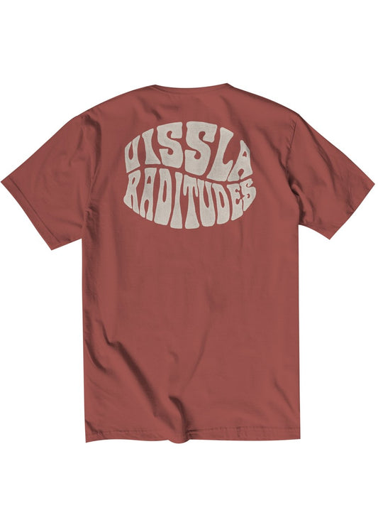 Vissla Raditude Organic Tee - Rusty Red tee shirt Vissla