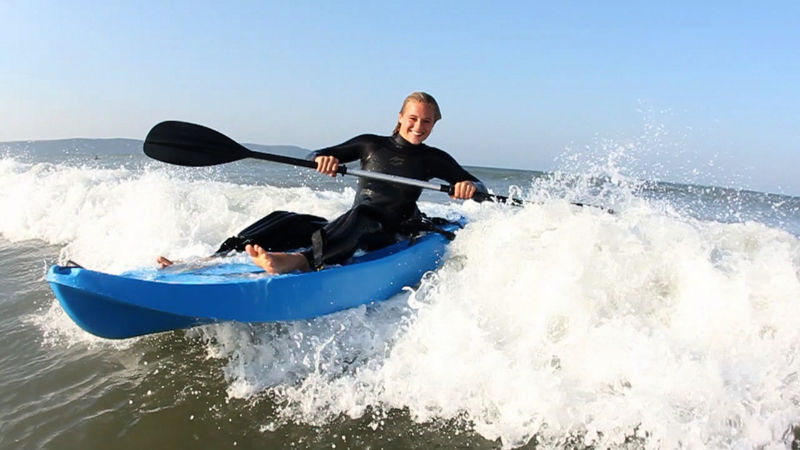 Surf Eco Kayak | 100% Ocean Plastic | Black | Agile & Fun
