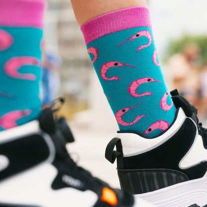 Shrimp Bamboo Socks Socks Swole Panda