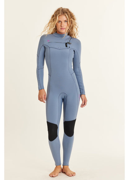 SISSTR 7 Seas 5/4 Chest Zip Wetsuit ladies wetsuits Sisstr Solid blue moon UK4
