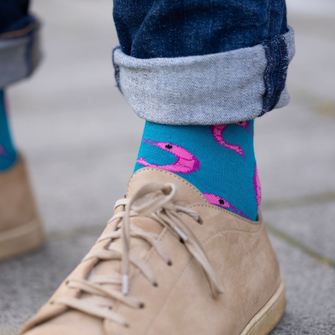 Shrimp Bamboo Socks Socks Swole Panda