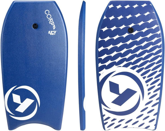 Yello 42" Slick Corp II Kids Adults Bodyboard Blue White