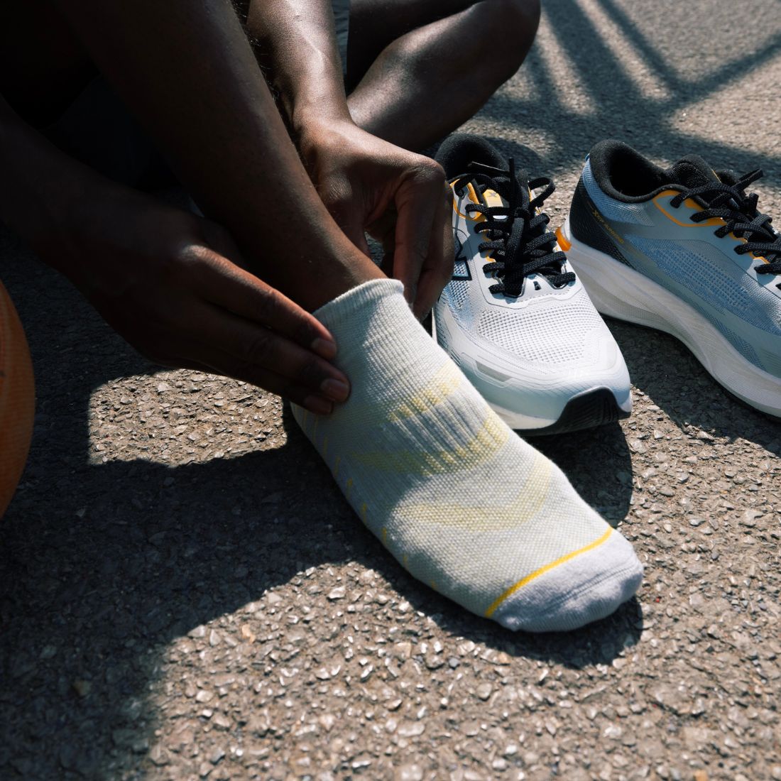 Grey Performance Trainer Socks Socks Swole Panda