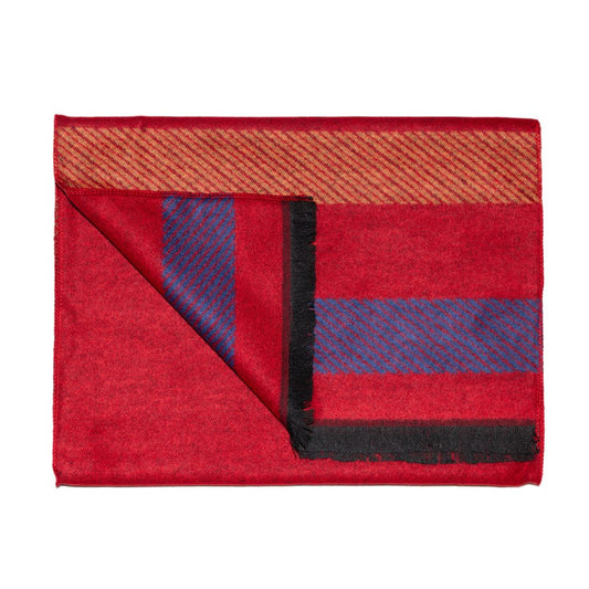 Red Stripe Bamboo Scarf Scarves Swole Panda