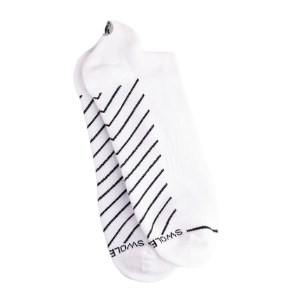 White Performance Trainer Socks Socks Swole Panda UK 4-7 (US 5-7.5 / EU 37-40)